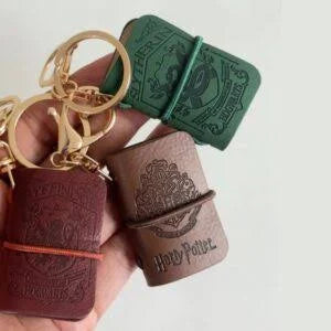 Hogwarts Theme Mini Book Keychain with Leather Finish (1 PC)